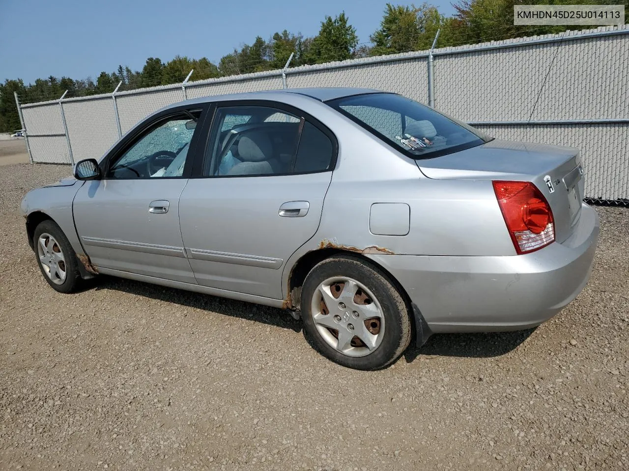 2005 Hyundai Elantra Gls VIN: KMHDN45D25U014113 Lot: 71258844