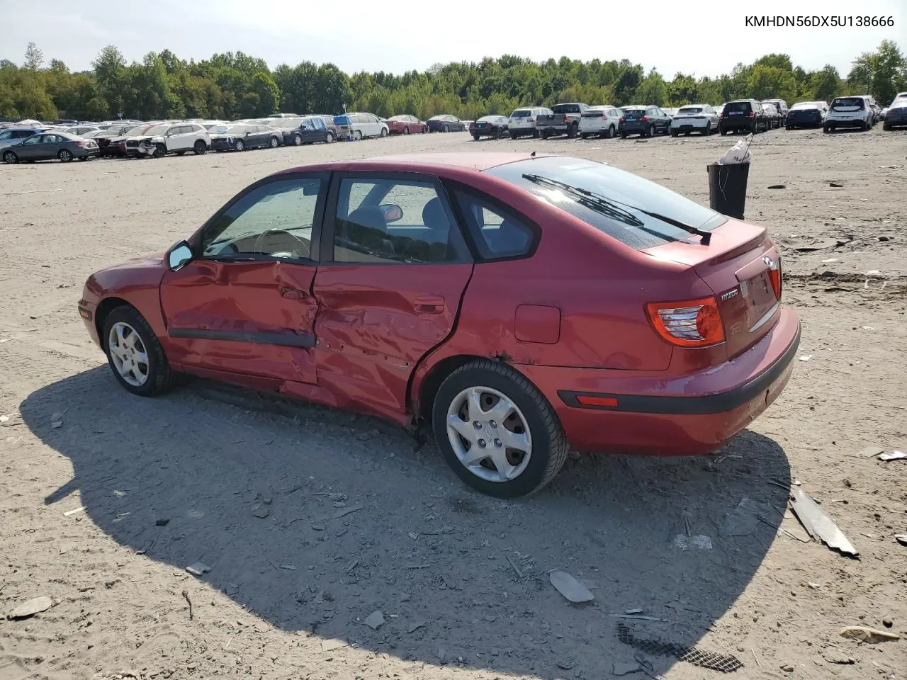 2005 Hyundai Elantra Gls VIN: KMHDN56DX5U138666 Lot: 71363644