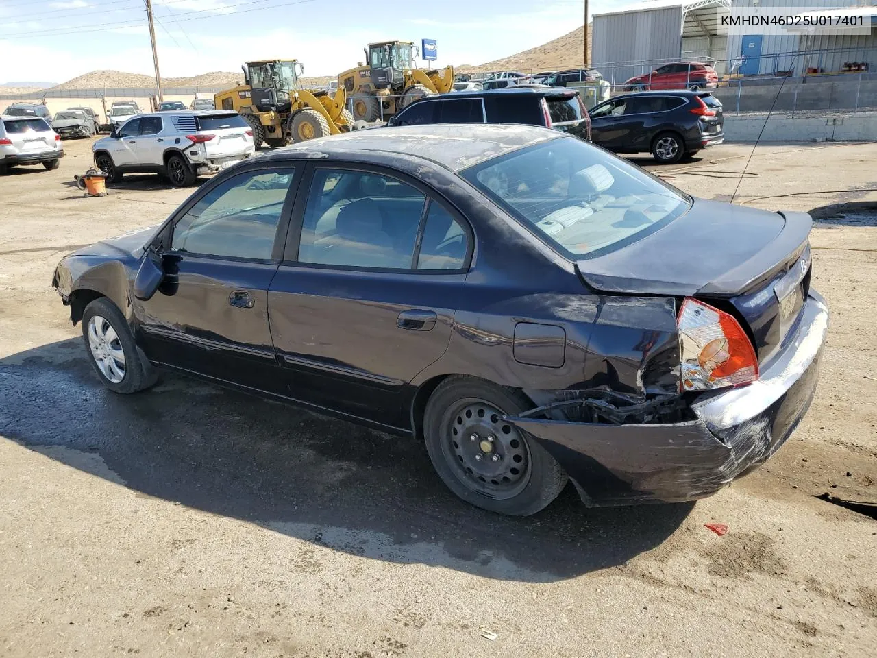 2005 Hyundai Elantra Gls VIN: KMHDN46D25U017401 Lot: 74989384