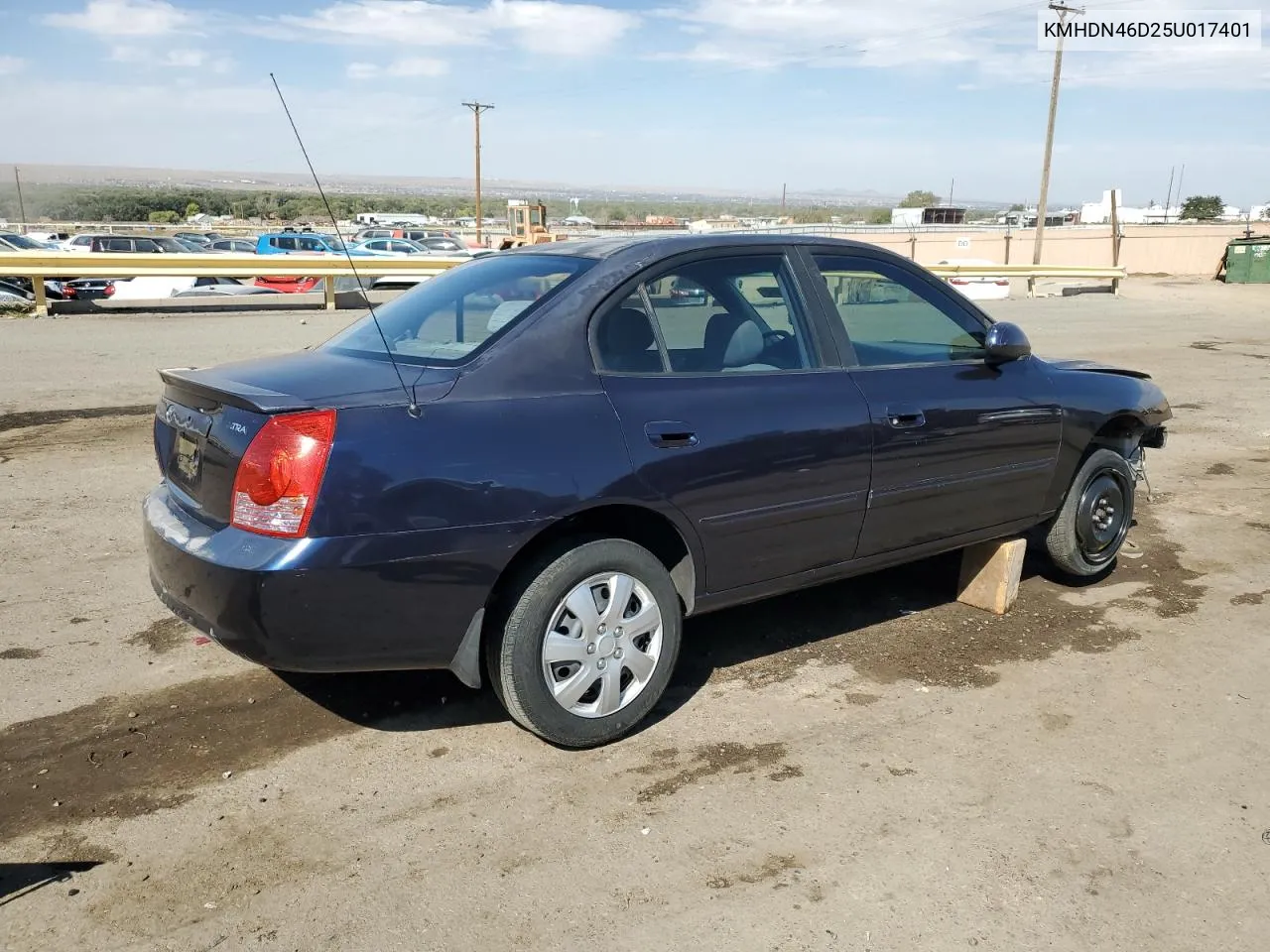 KMHDN46D25U017401 2005 Hyundai Elantra Gls