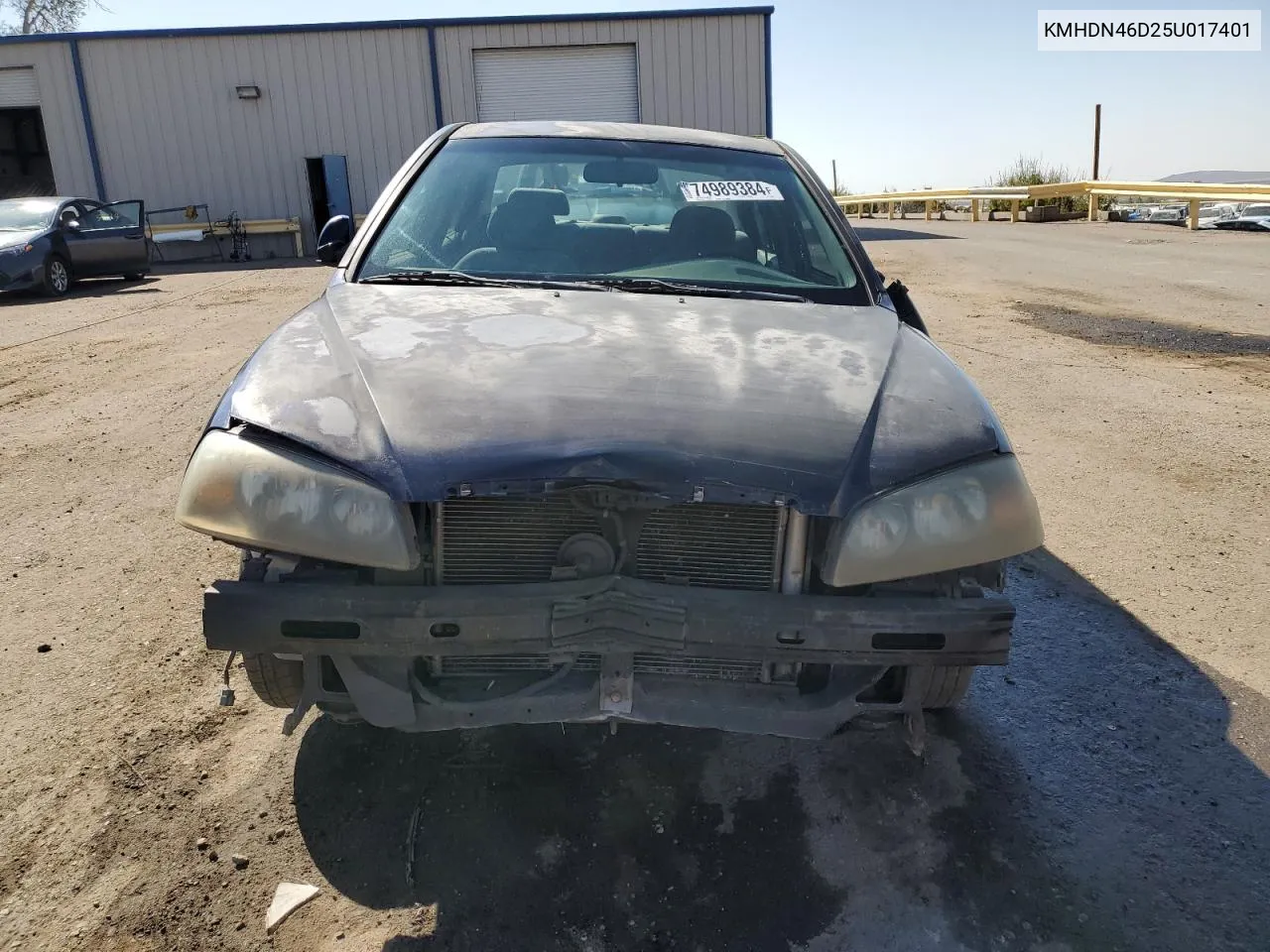 KMHDN46D25U017401 2005 Hyundai Elantra Gls