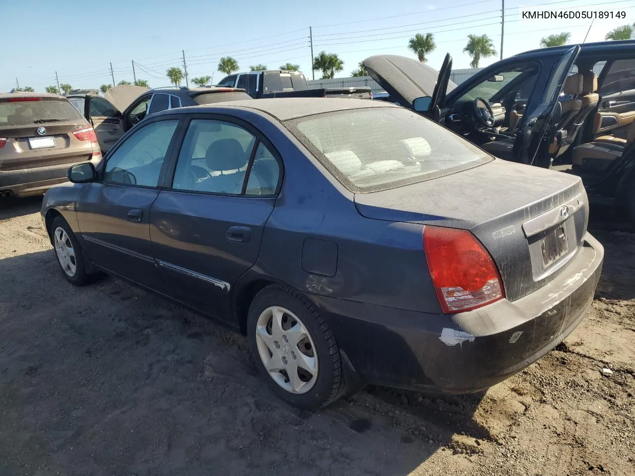 2005 Hyundai Elantra Gls VIN: KMHDN46D05U189149 Lot: 75098114