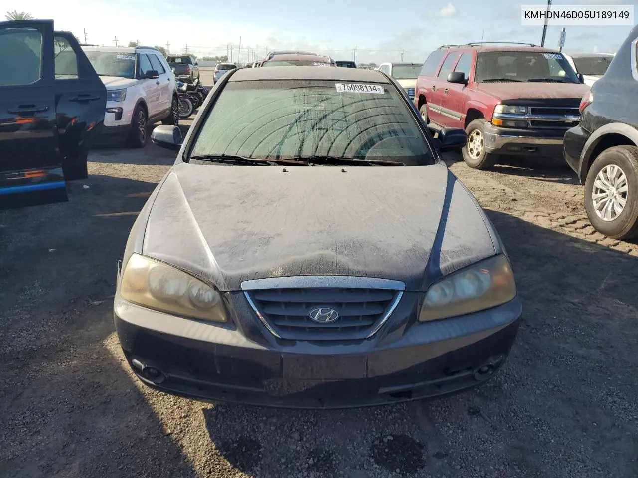 2005 Hyundai Elantra Gls VIN: KMHDN46D05U189149 Lot: 75098114