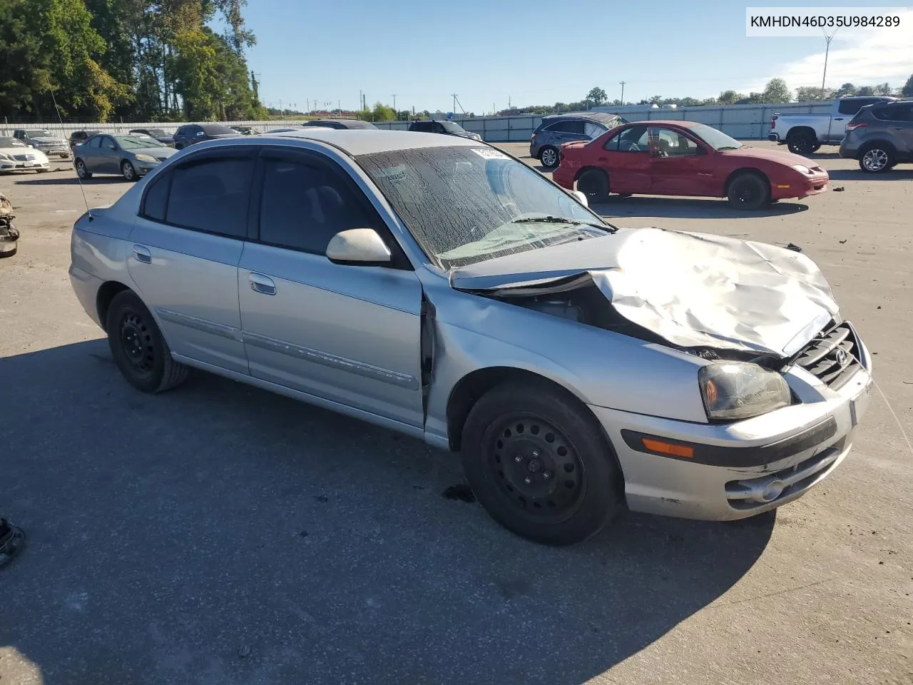 2005 Hyundai Elantra Gls VIN: KMHDN46D35U984289 Lot: 75179504