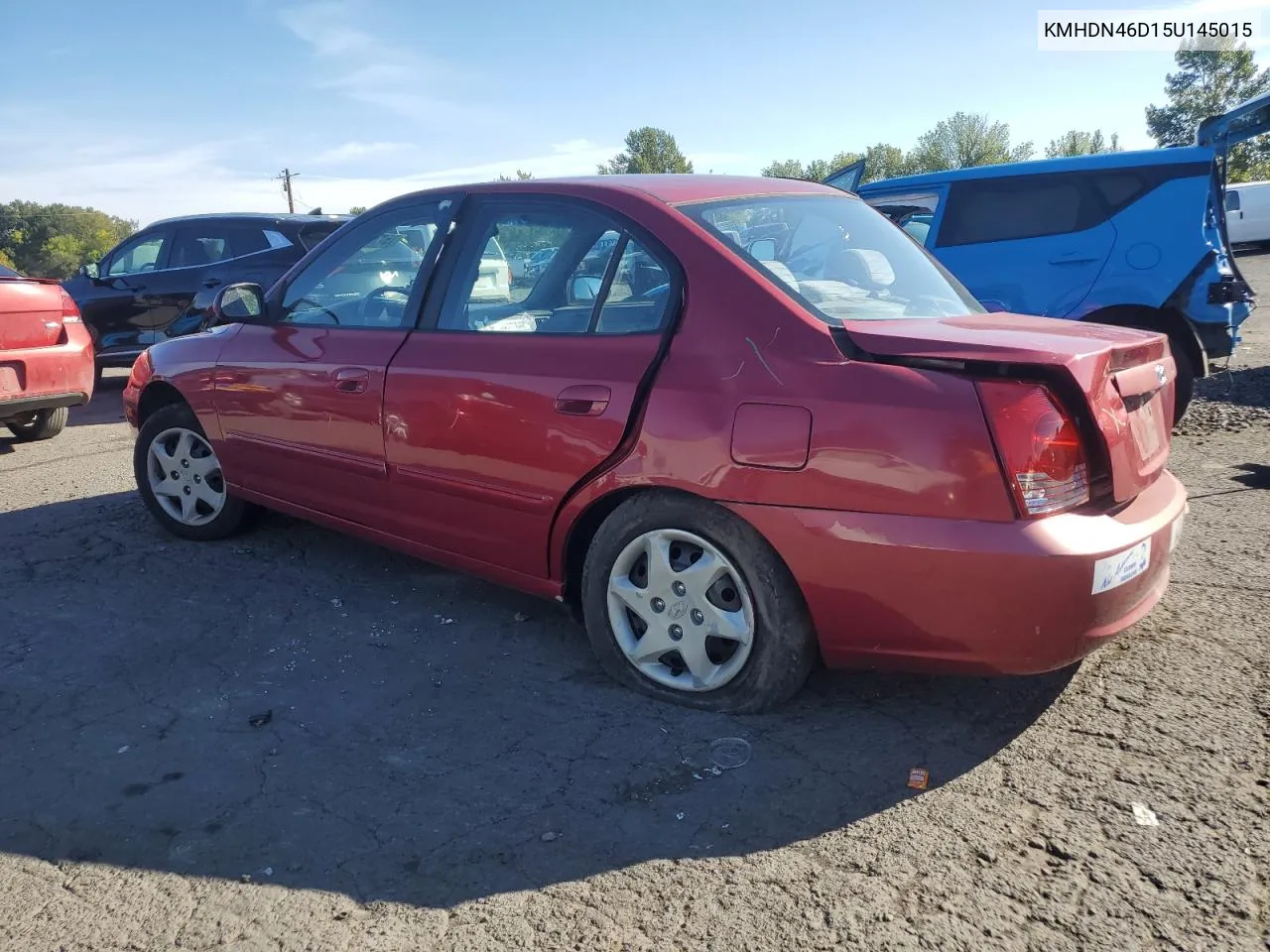 2005 Hyundai Elantra Gls VIN: KMHDN46D15U145015 Lot: 75775164