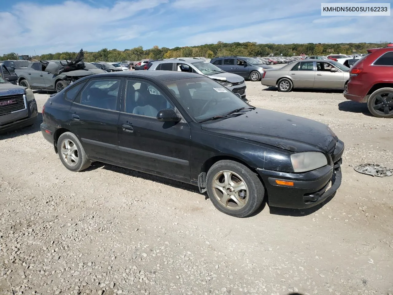 2005 Hyundai Elantra Gls VIN: KMHDN56D05U162233 Lot: 75898534