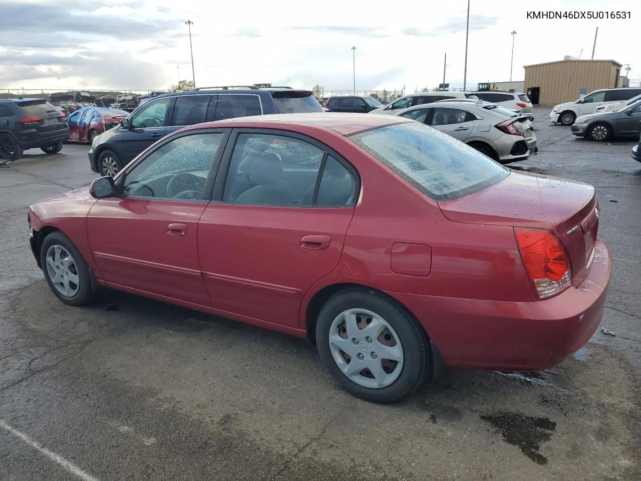 2005 Hyundai Elantra Gls VIN: KMHDN46DX5U016531 Lot: 76268804