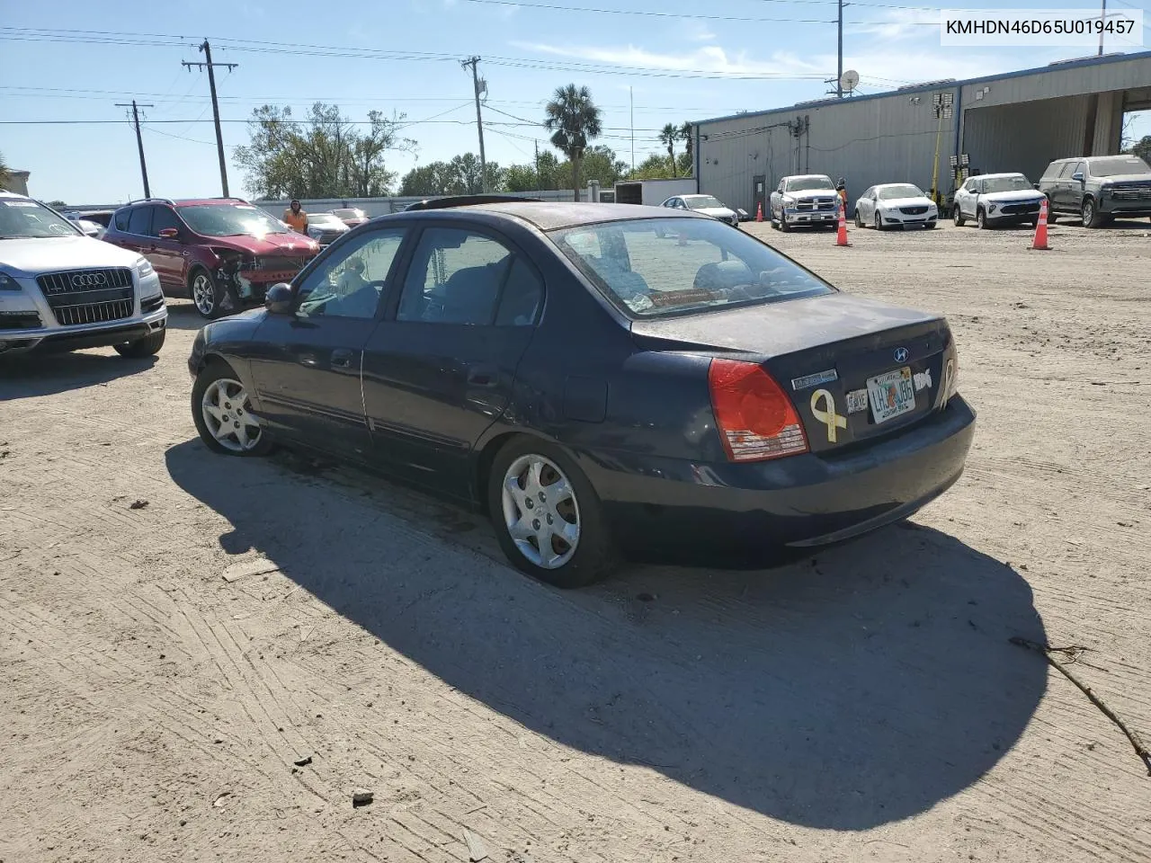 2005 Hyundai Elantra Gls VIN: KMHDN46D65U019457 Lot: 76412874