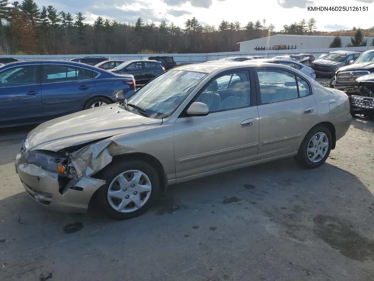 2005 Hyundai Elantra Gls VIN: KMHDN46D25U126151 Lot: 77417824