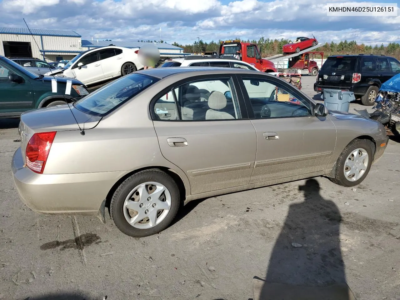 2005 Hyundai Elantra Gls VIN: KMHDN46D25U126151 Lot: 77417824