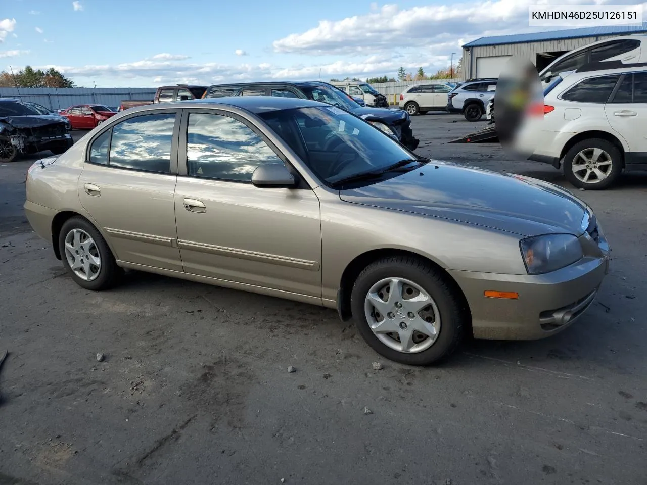 2005 Hyundai Elantra Gls VIN: KMHDN46D25U126151 Lot: 77417824