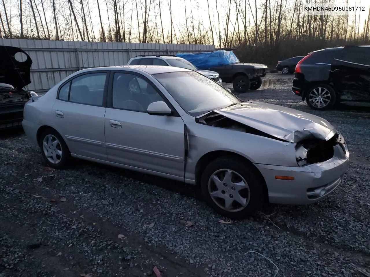 2005 Hyundai Elantra Gls VIN: KMHDN46D95U081712 Lot: 78509594