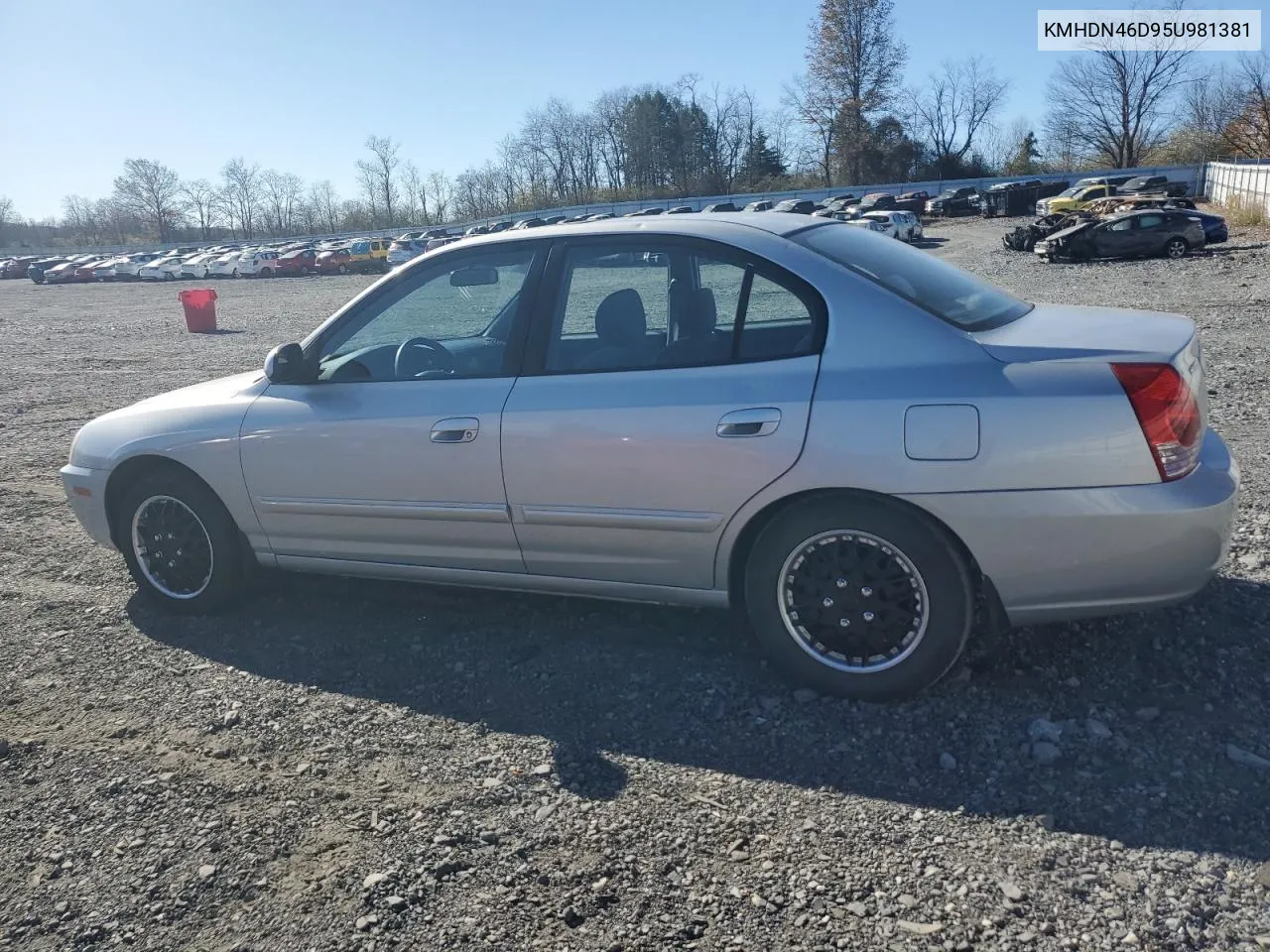 2005 Hyundai Elantra Gls VIN: KMHDN46D95U981381 Lot: 79878514