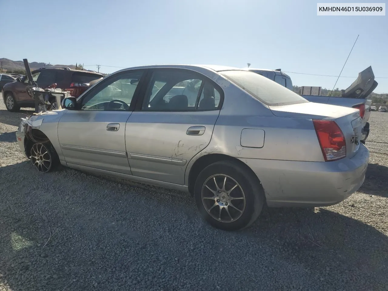 2005 Hyundai Elantra Gls VIN: KMHDN46D15U036909 Lot: 79901944