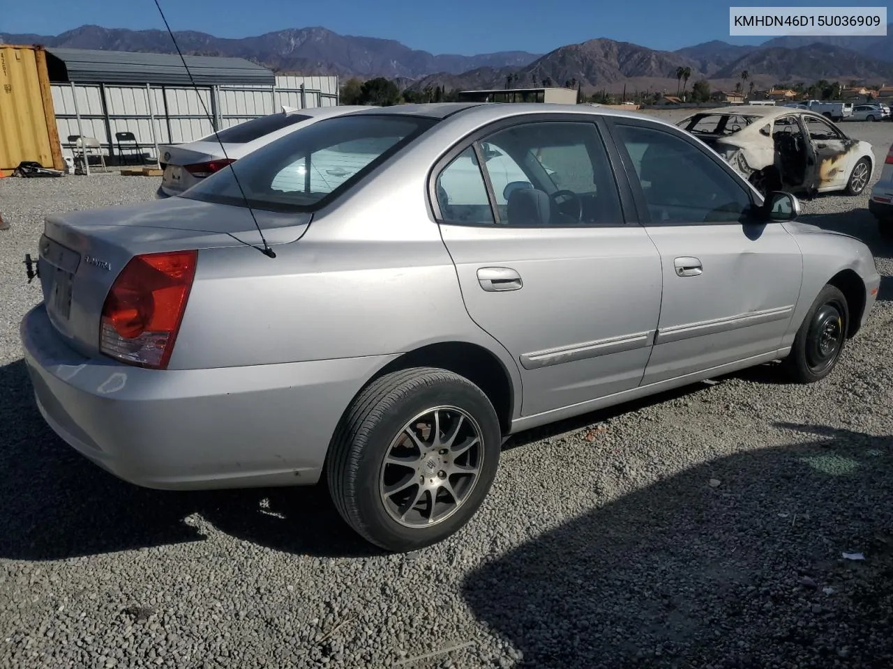 2005 Hyundai Elantra Gls VIN: KMHDN46D15U036909 Lot: 79901944