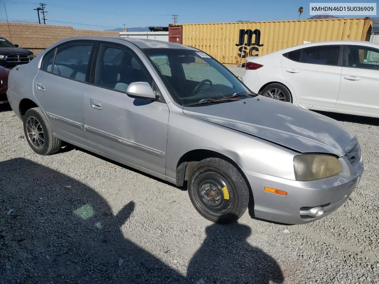 2005 Hyundai Elantra Gls VIN: KMHDN46D15U036909 Lot: 79901944