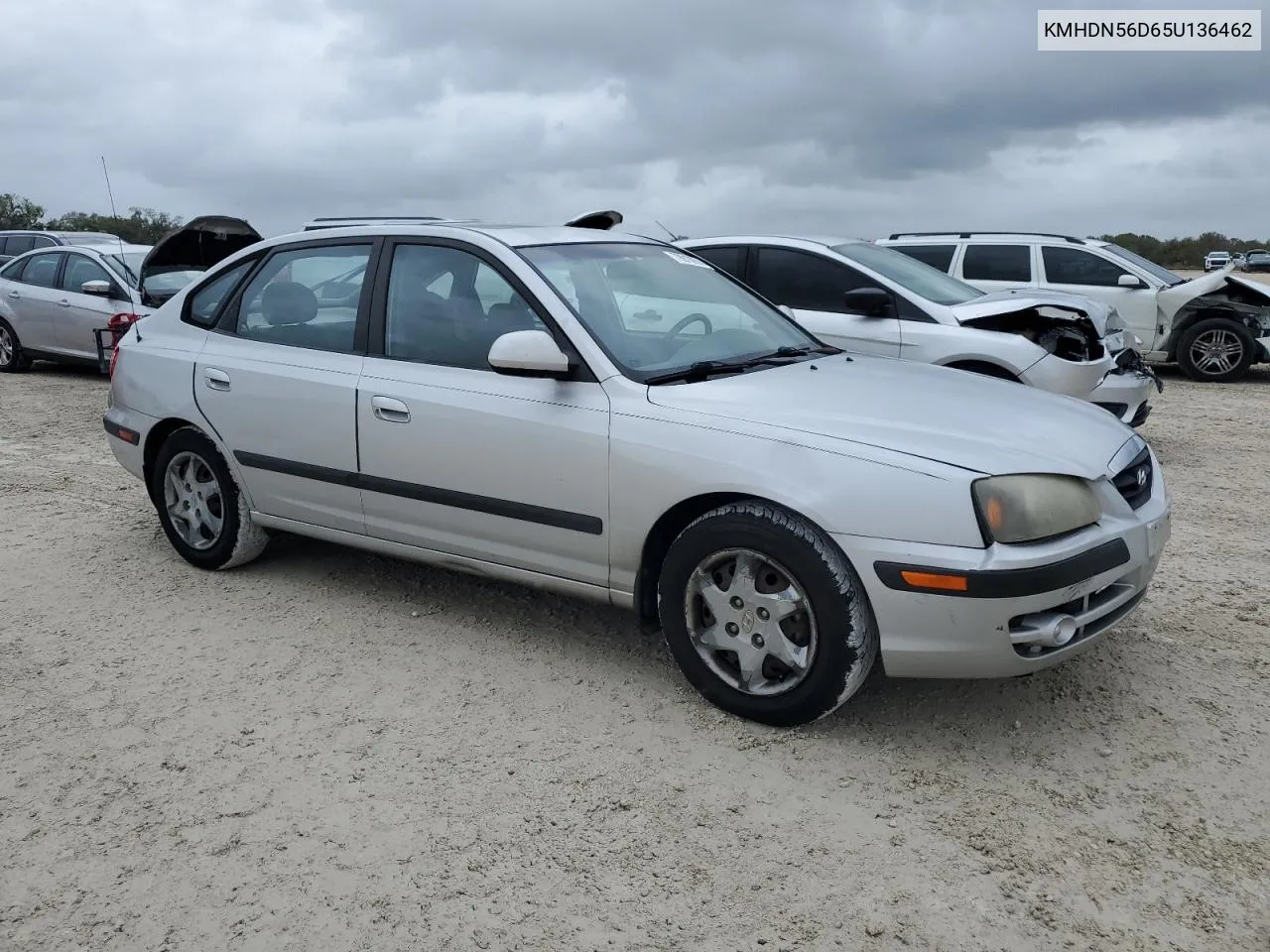 2005 Hyundai Elantra Gls VIN: KMHDN56D65U136462 Lot: 79910974