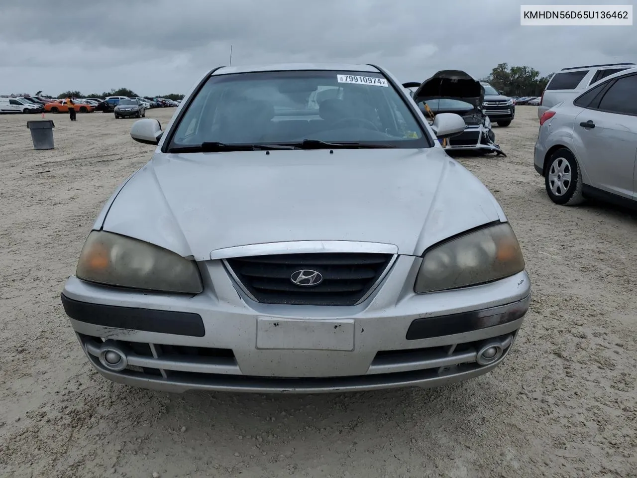 2005 Hyundai Elantra Gls VIN: KMHDN56D65U136462 Lot: 79910974