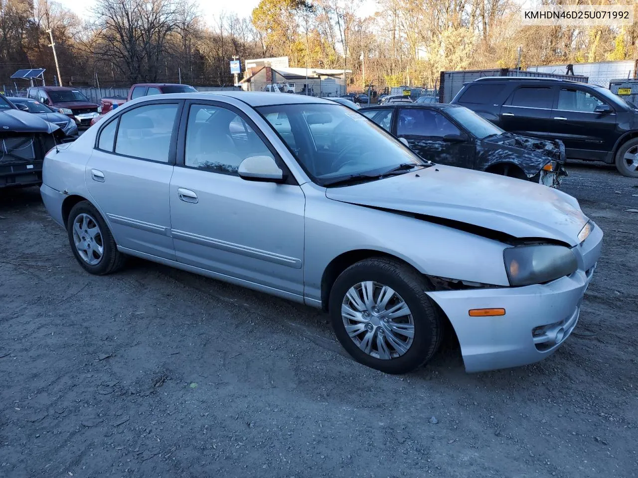 2005 Hyundai Elantra Gls VIN: KMHDN46D25U071992 Lot: 80235574