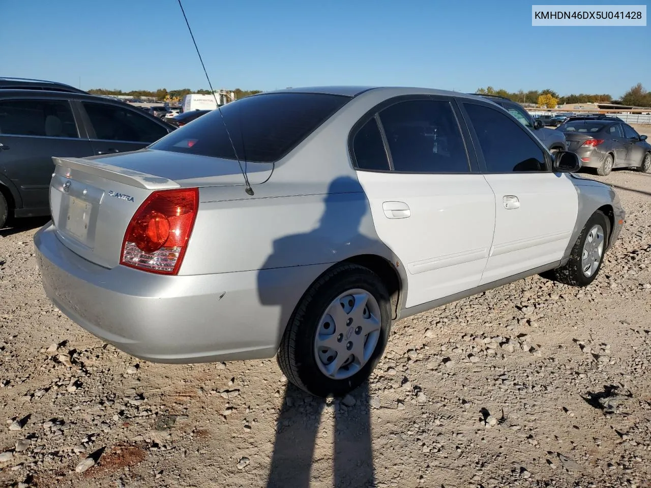 2005 Hyundai Elantra Gls VIN: KMHDN46DX5U041428 Lot: 80684274