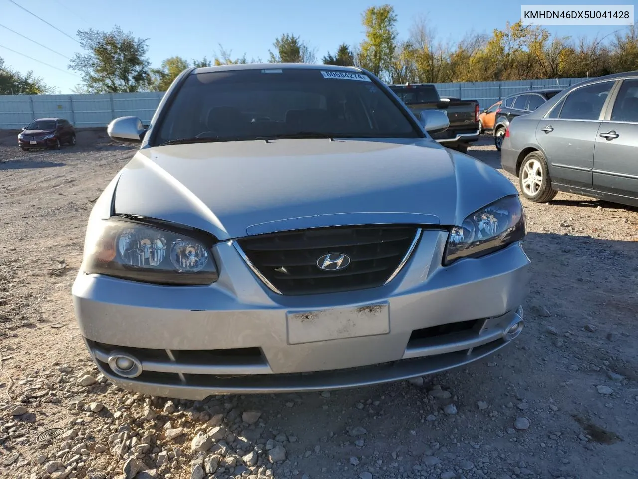 2005 Hyundai Elantra Gls VIN: KMHDN46DX5U041428 Lot: 80684274