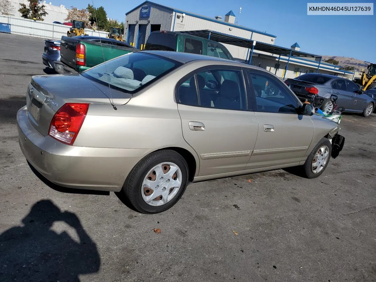 2005 Hyundai Elantra Gls VIN: KMHDN46D45U127639 Lot: 80987234