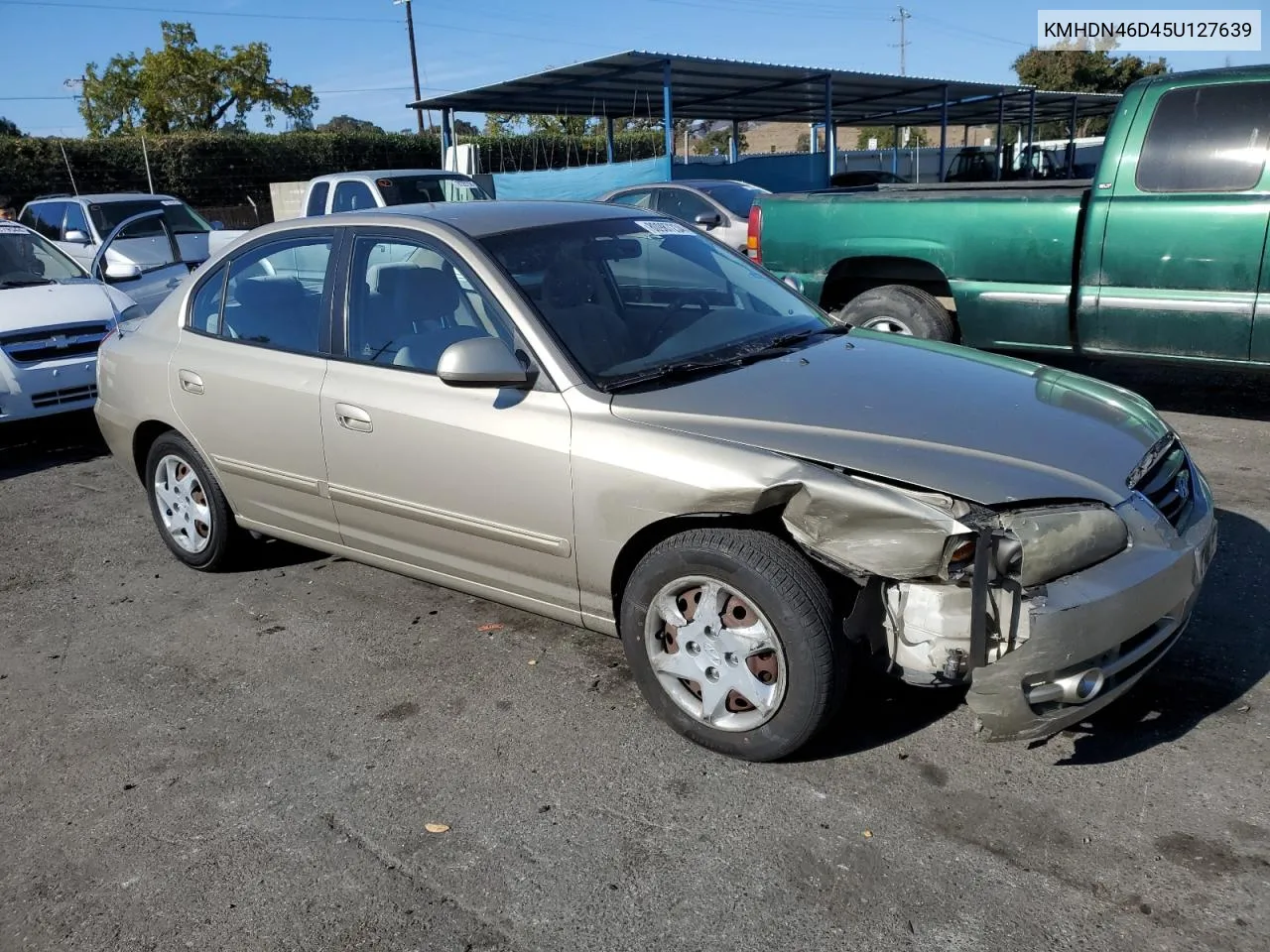 2005 Hyundai Elantra Gls VIN: KMHDN46D45U127639 Lot: 80987234