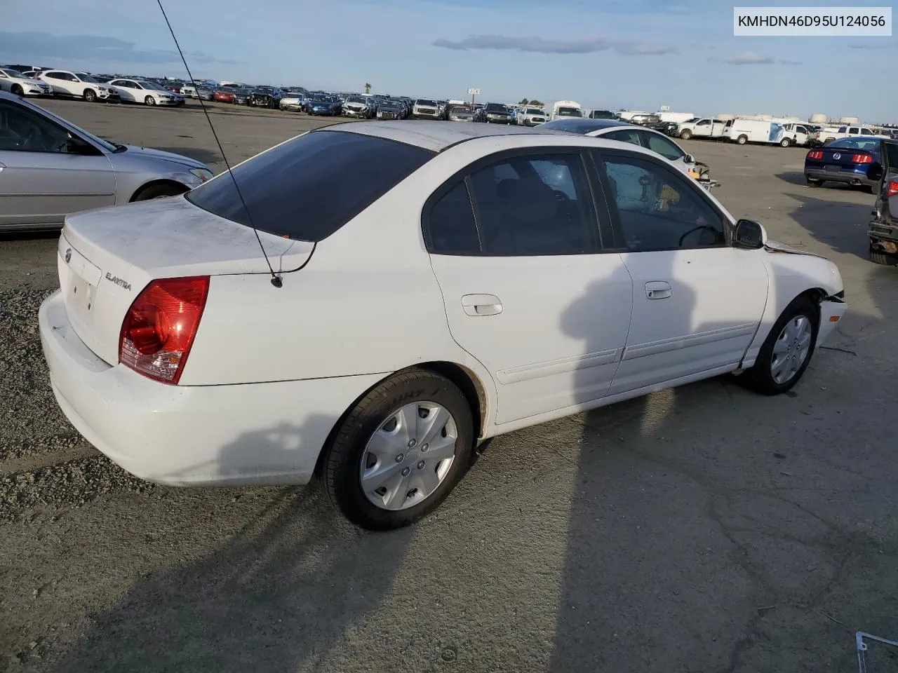 2005 Hyundai Elantra Gls VIN: KMHDN46D95U124056 Lot: 81004064