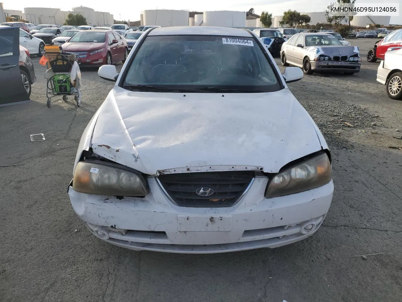 2005 Hyundai Elantra Gls VIN: KMHDN46D95U124056 Lot: 81004064