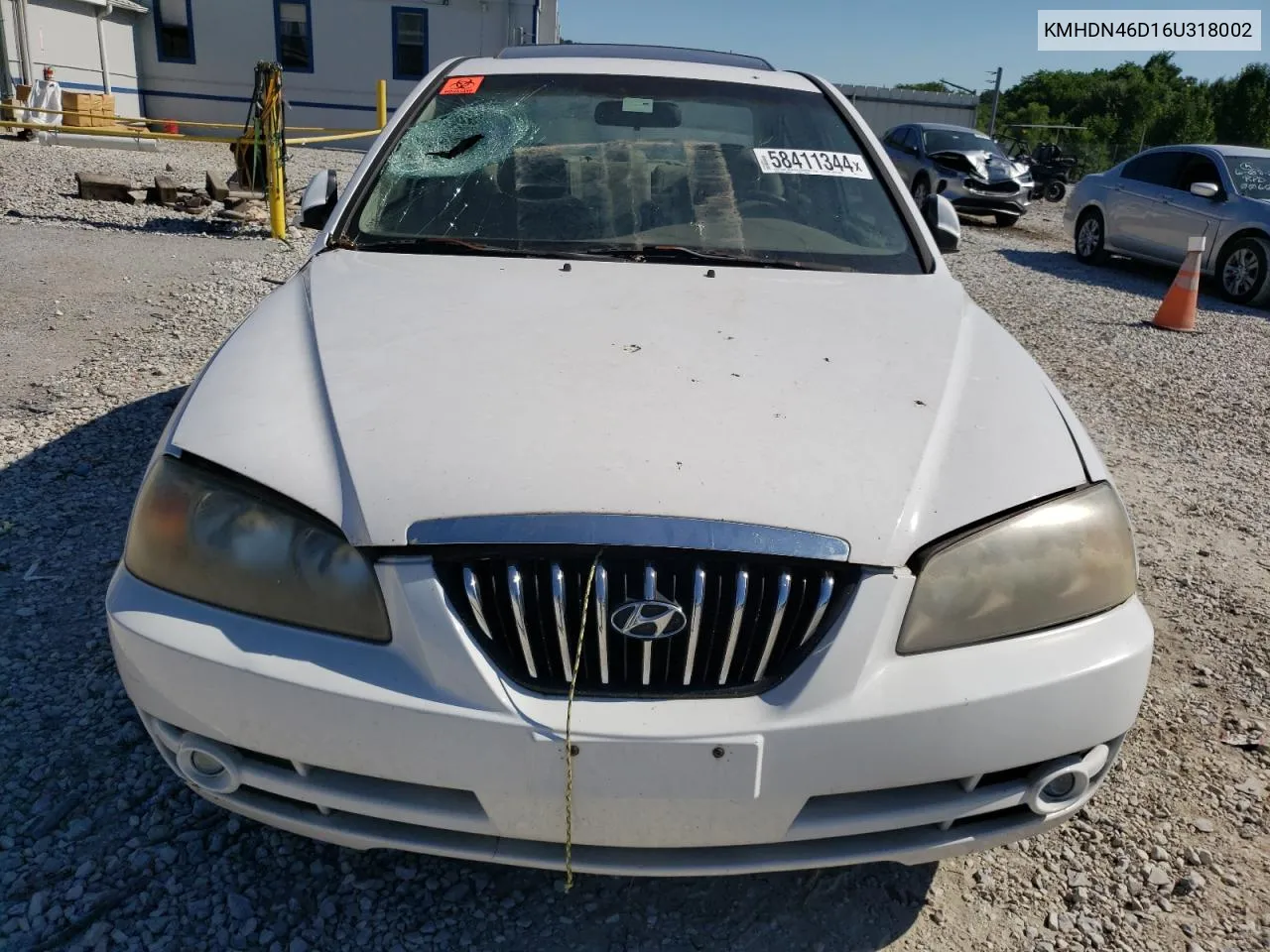 2006 Hyundai Elantra Gls VIN: KMHDN46D16U318002 Lot: 58411344