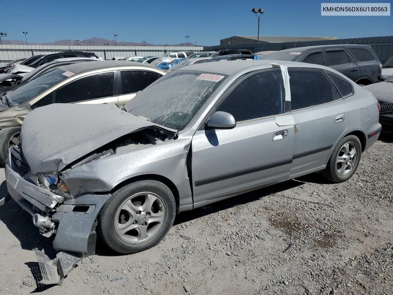 2006 Hyundai Elantra Gls VIN: KMHDN56DX6U180563 Lot: 65278424