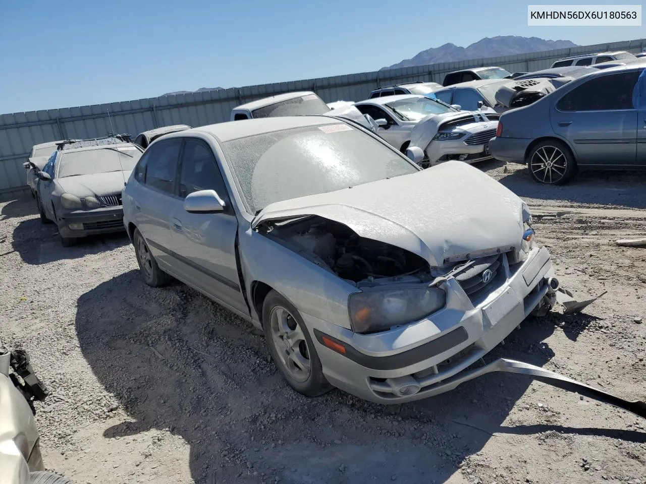 2006 Hyundai Elantra Gls VIN: KMHDN56DX6U180563 Lot: 65278424