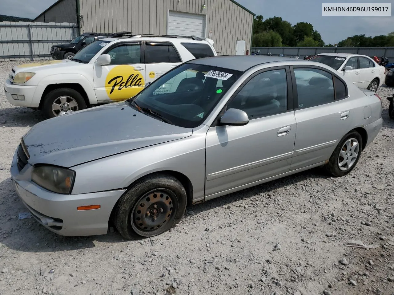 2006 Hyundai Elantra Gls VIN: KMHDN46D96U199017 Lot: 65999504