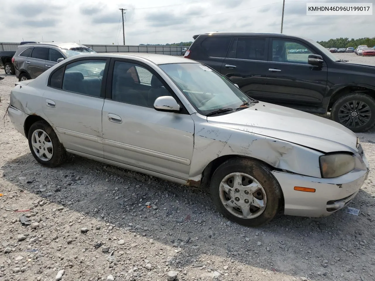 2006 Hyundai Elantra Gls VIN: KMHDN46D96U199017 Lot: 65999504