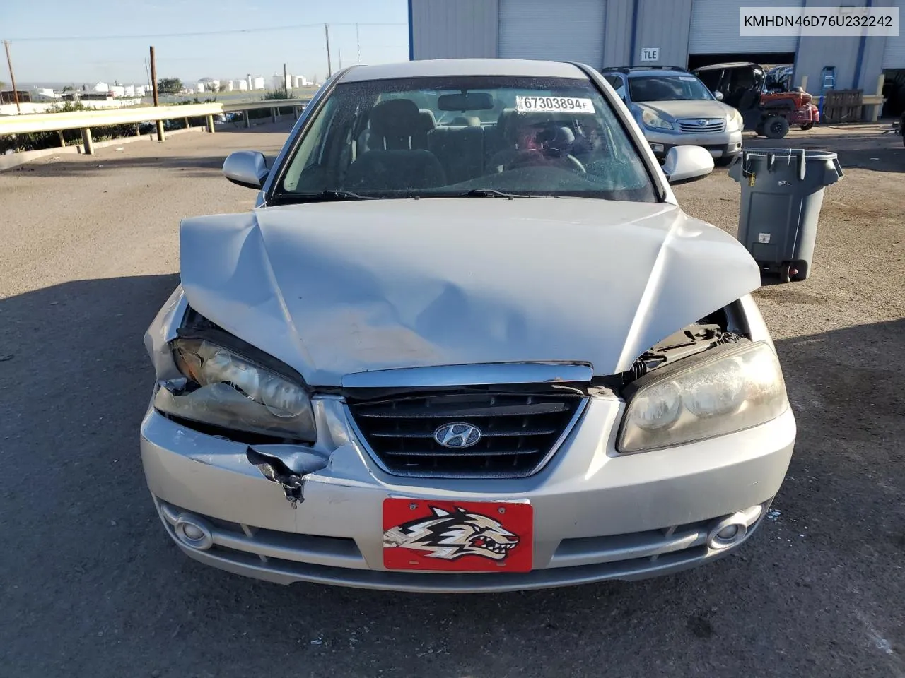 KMHDN46D76U232242 2006 Hyundai Elantra Gls