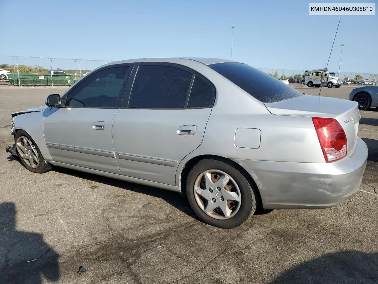 2006 Hyundai Elantra Gls VIN: KMHDN46D46U308810 Lot: 70458834