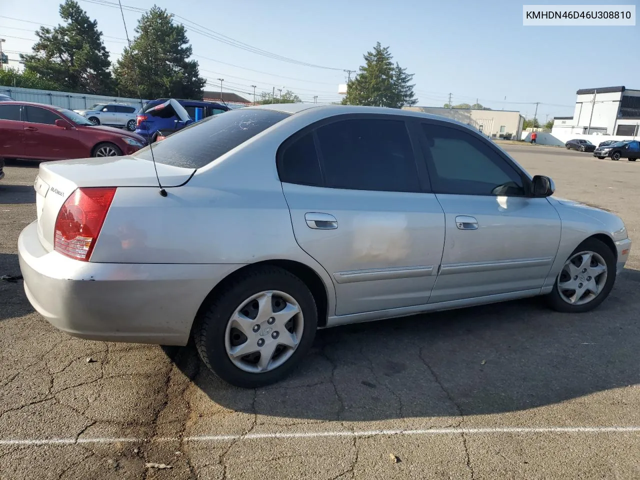 2006 Hyundai Elantra Gls VIN: KMHDN46D46U308810 Lot: 70458834