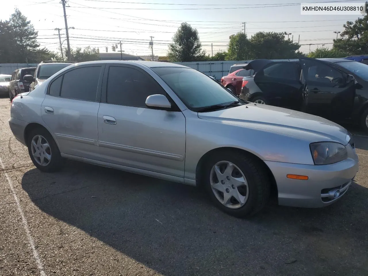 KMHDN46D46U308810 2006 Hyundai Elantra Gls