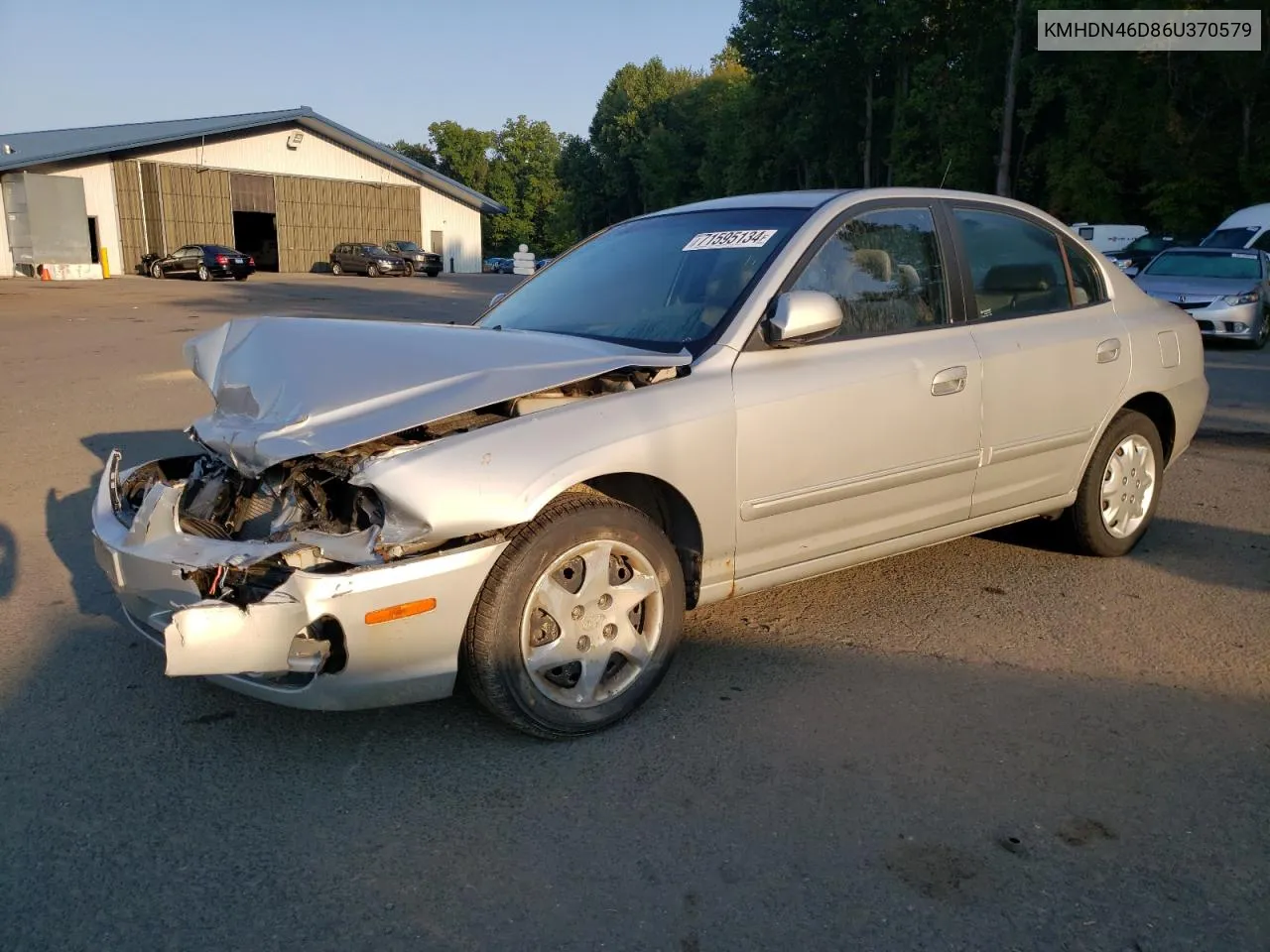 2006 Hyundai Elantra Gls VIN: KMHDN46D86U370579 Lot: 71595134