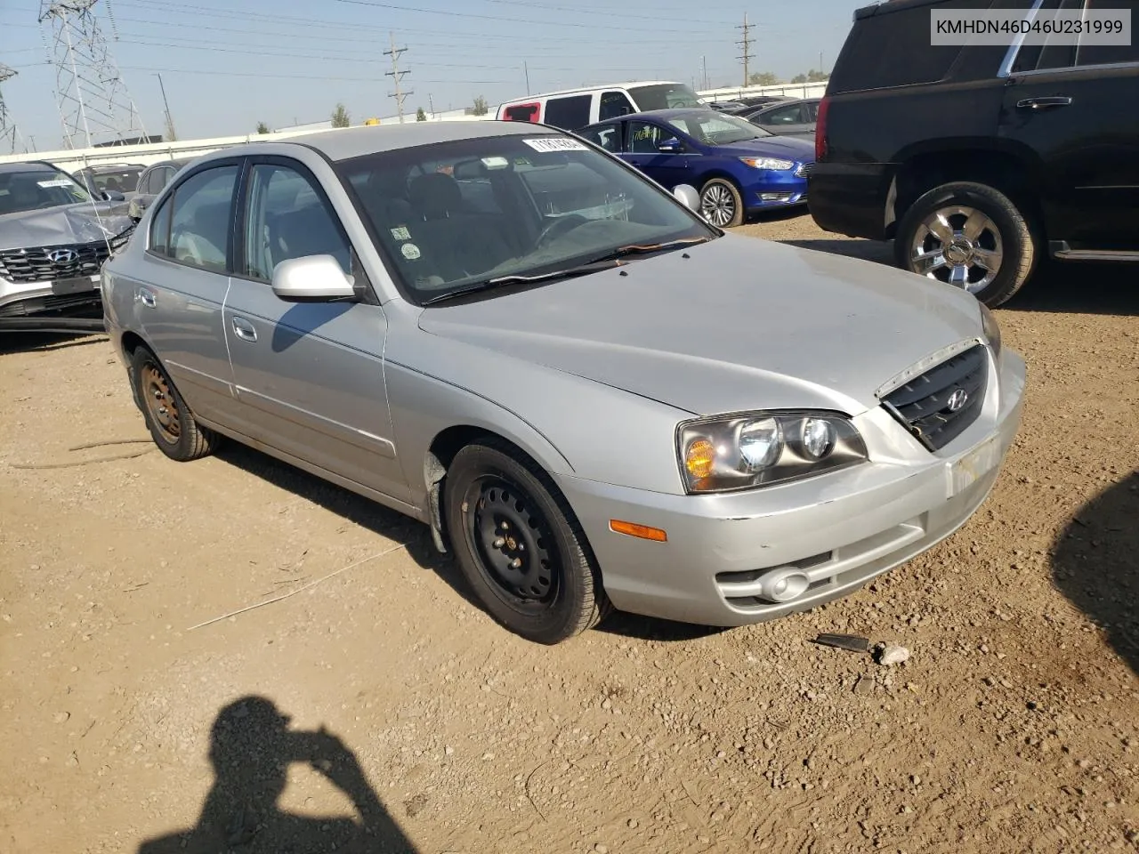 KMHDN46D46U231999 2006 Hyundai Elantra Gls