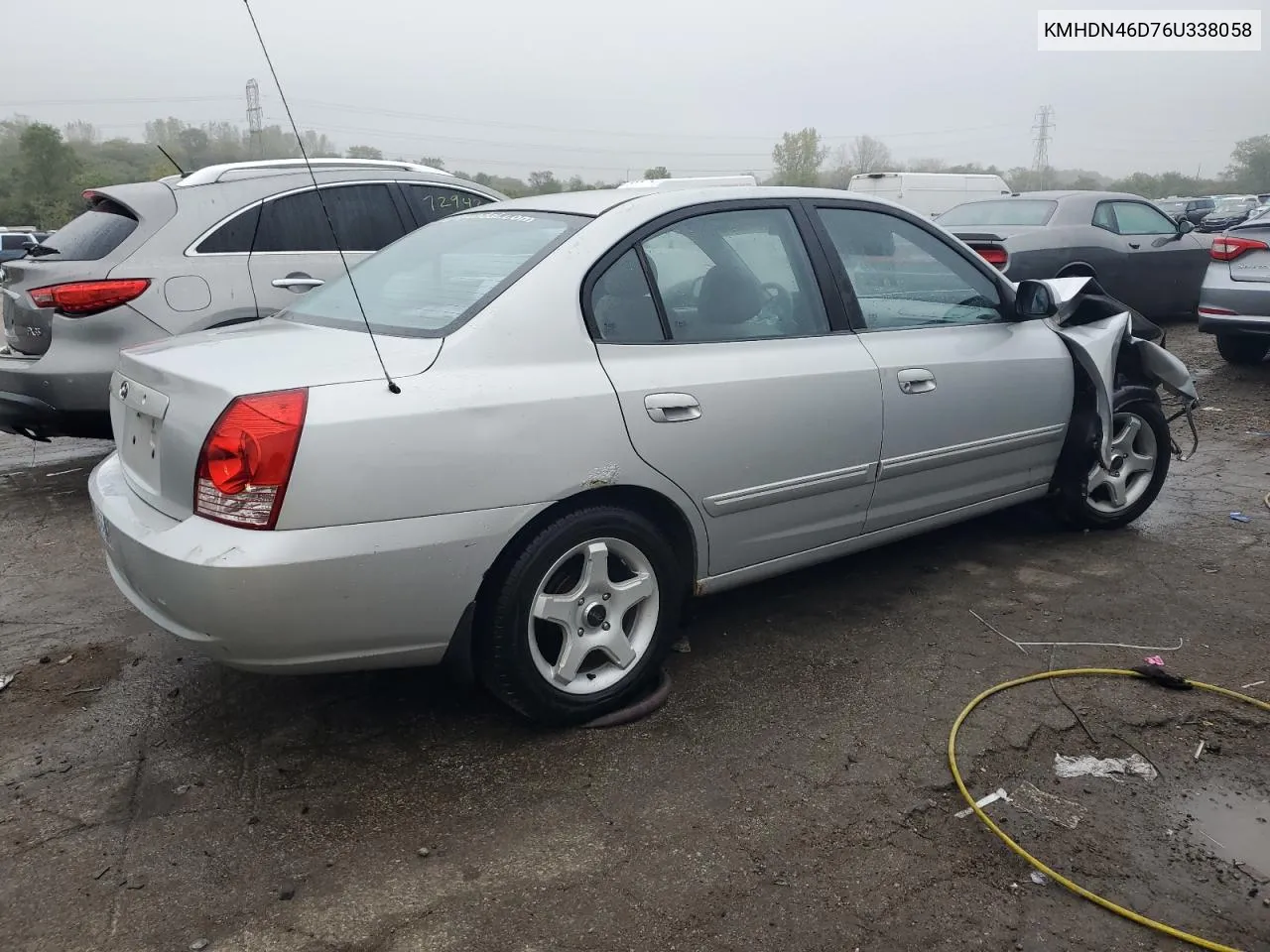 KMHDN46D76U338058 2006 Hyundai Elantra Gls