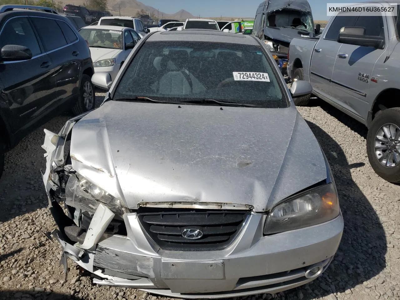 2006 Hyundai Elantra Gls VIN: KMHDN46D16U365627 Lot: 72944324