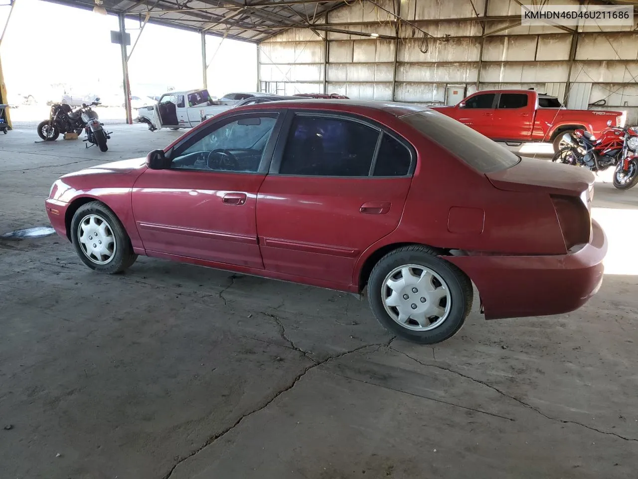 KMHDN46D46U211686 2006 Hyundai Elantra Gls