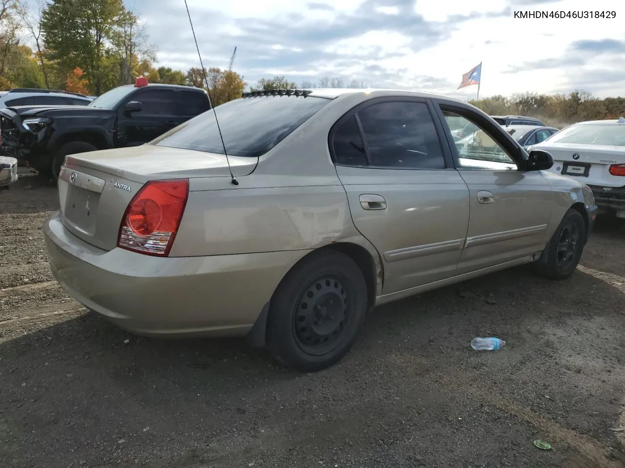 2006 Hyundai Elantra Gls VIN: KMHDN46D46U318429 Lot: 76353154