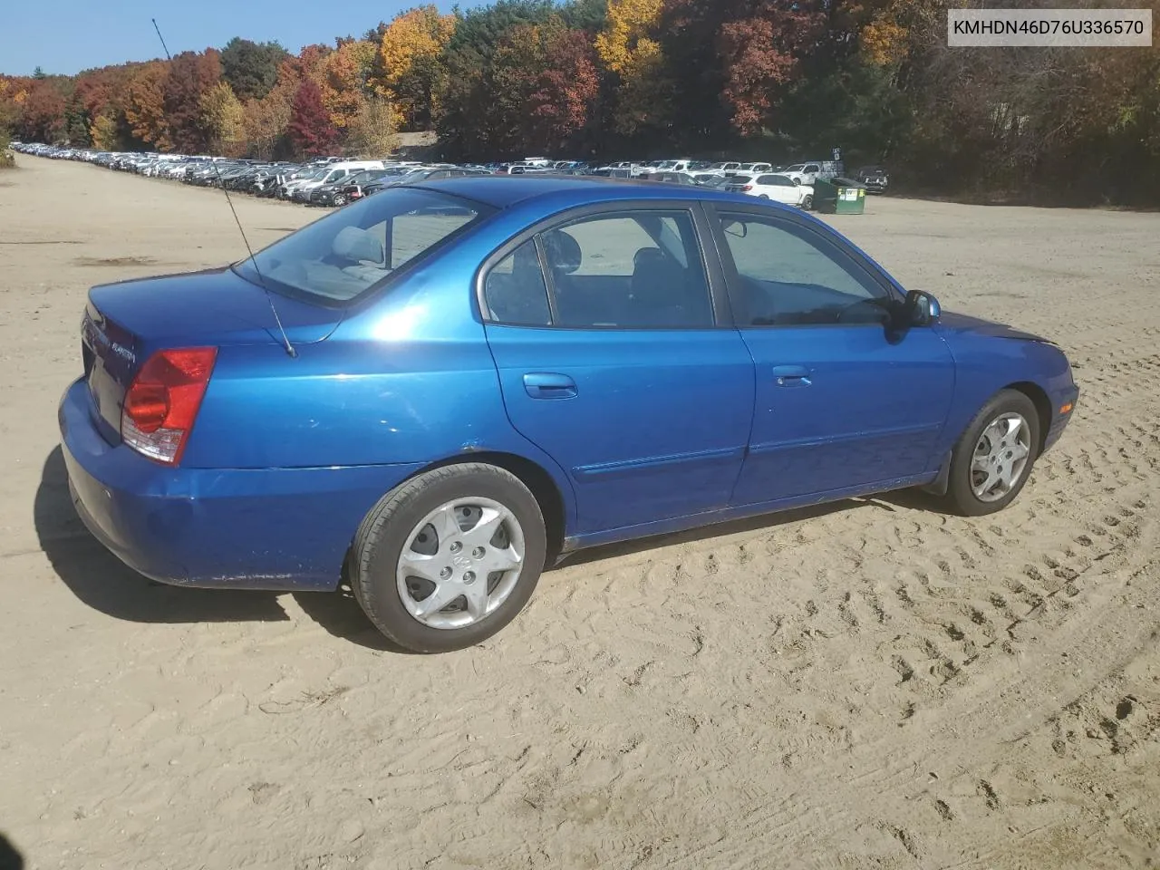 2006 Hyundai Elantra Gls VIN: KMHDN46D76U336570 Lot: 77023784