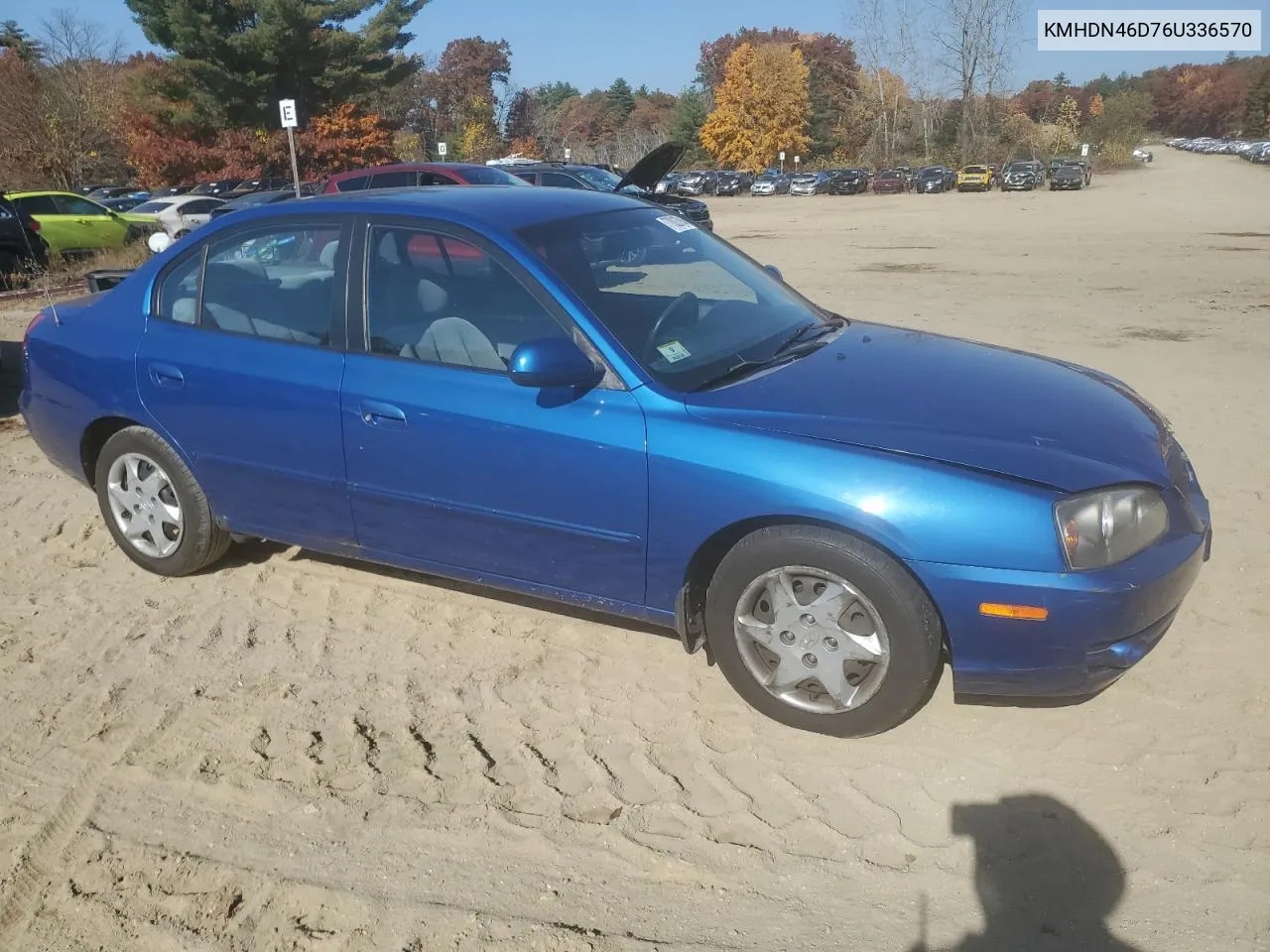 2006 Hyundai Elantra Gls VIN: KMHDN46D76U336570 Lot: 77023784