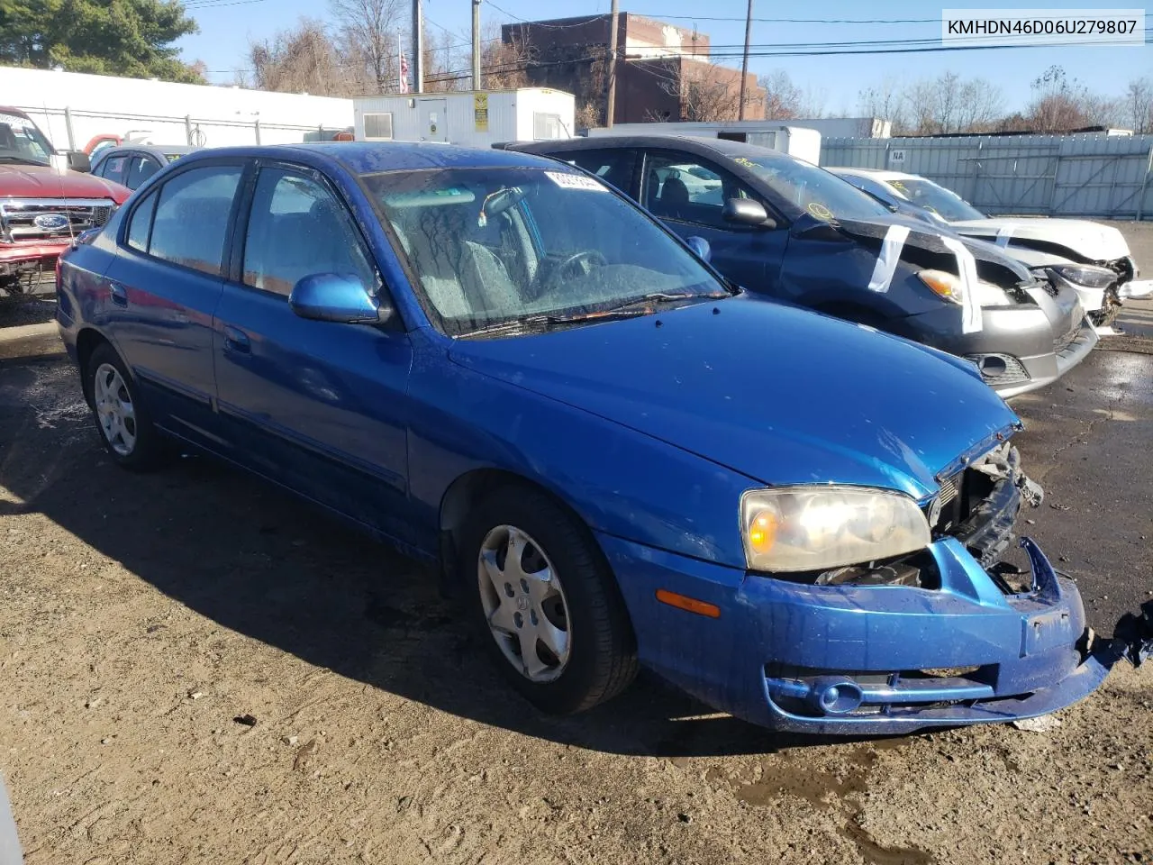 2006 Hyundai Elantra Gls VIN: KMHDN46D06U279807 Lot: 80278644