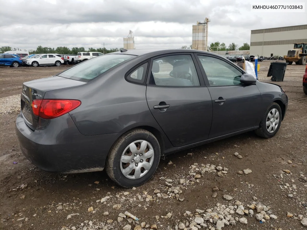 2007 Hyundai Elantra Gls VIN: KMHDU46D77U103843 Lot: 52735124