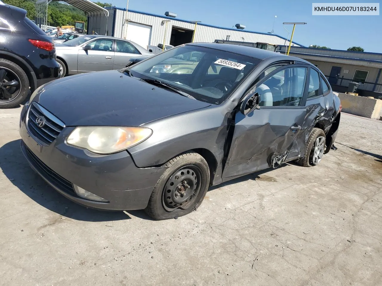 2007 Hyundai Elantra Gls VIN: KMHDU46D07U183244 Lot: 58935264