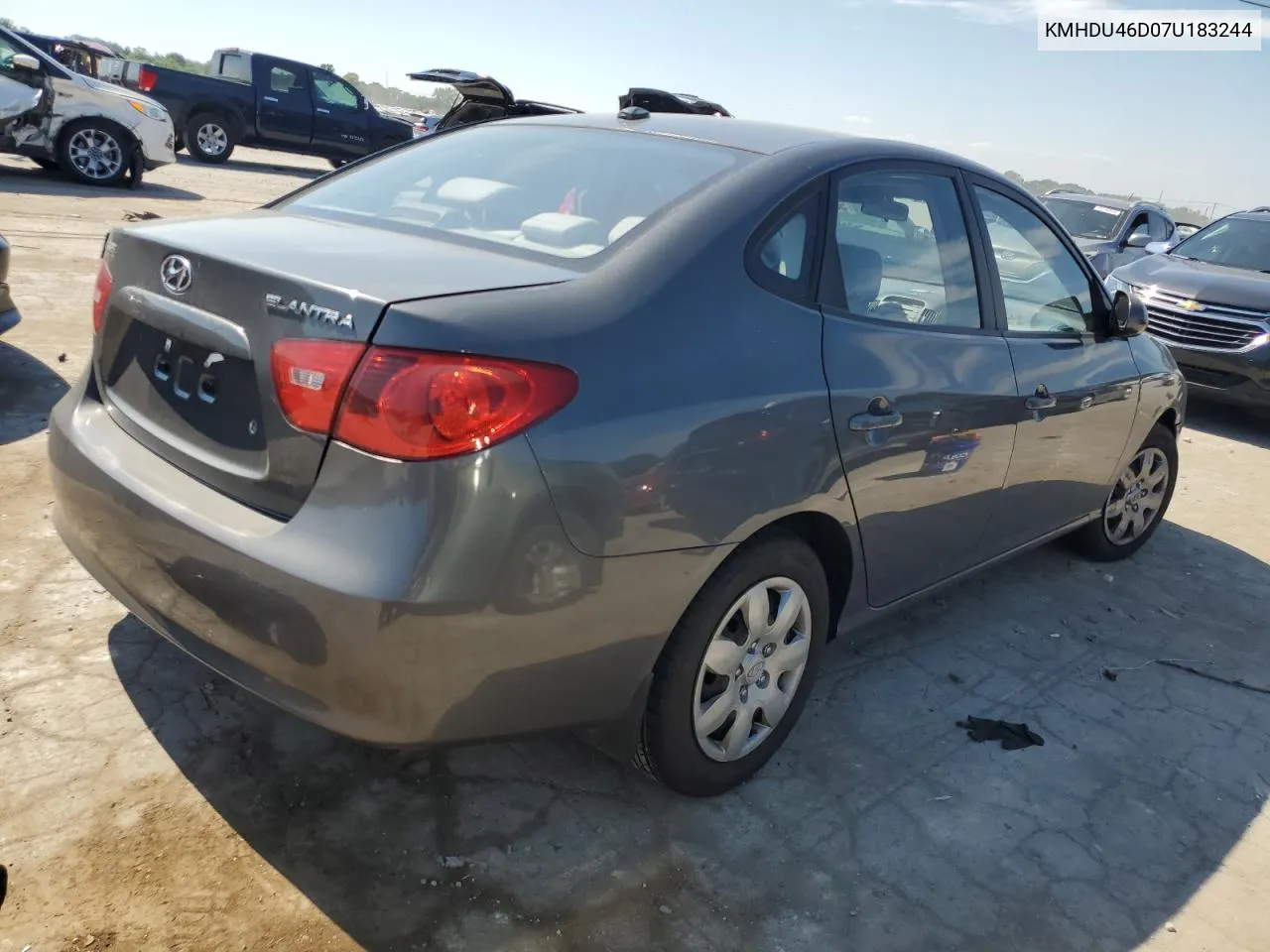 2007 Hyundai Elantra Gls VIN: KMHDU46D07U183244 Lot: 58935264